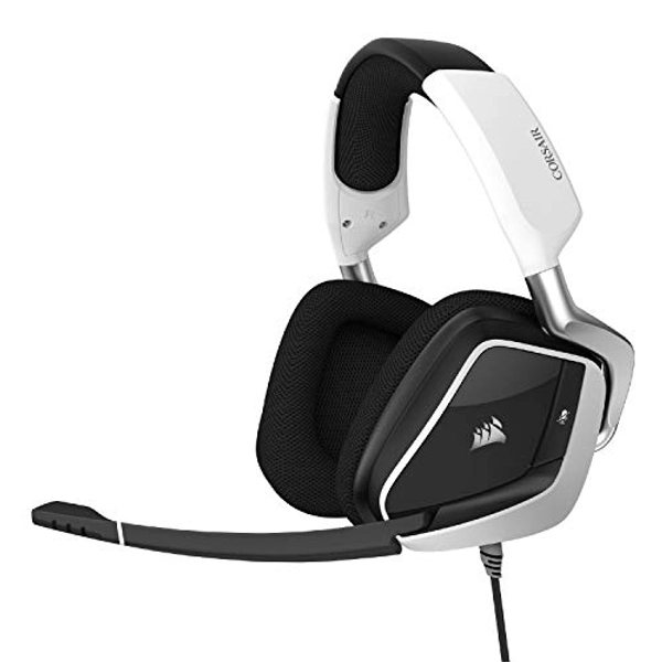 Corsair Void RGB Elite USB Premium Gaming Headset with 7.1 Surround Sound, White (CA-9011204-NA)