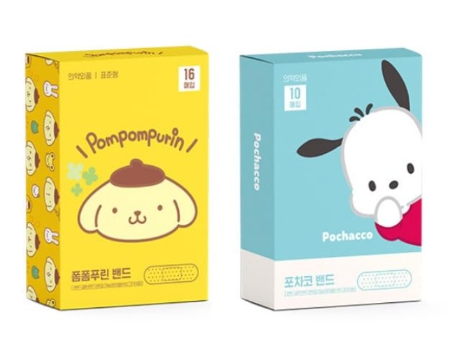 Generic 2Pack, Cute Kitty Friends Adhesive Bandages 10 Count, 16 Count Each Type, 26 Count Total, First Aid Bandages with Cute Designs (Yellow, Mint), Regular - Yellow, Mint