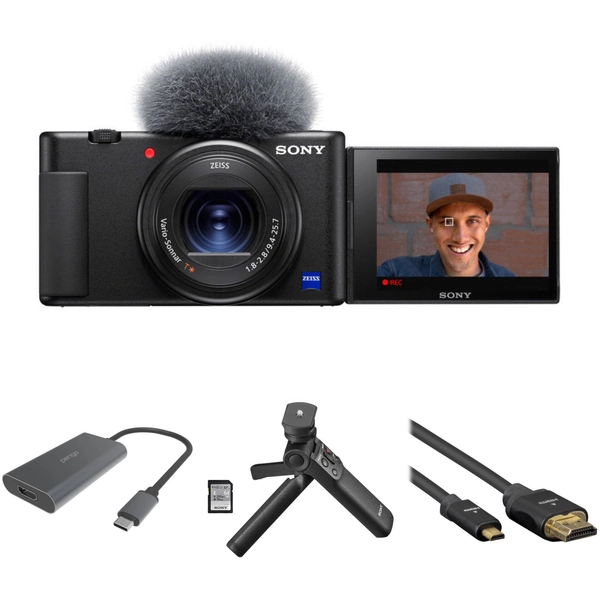Sony ZV-1 Digital Camera with Home Streaming Kit (Black)
