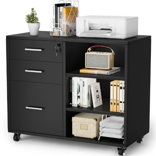 Mccoppin 31.9'' Wide 3 -Drawer Mobile File Cabinet