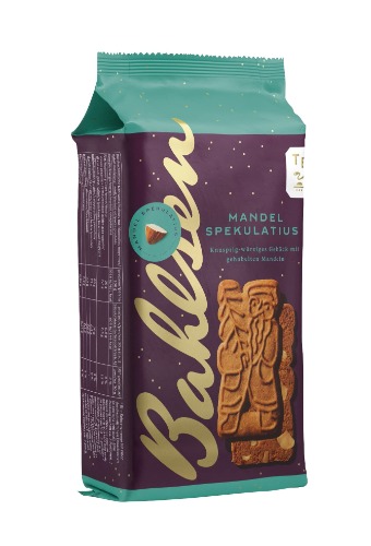 Bahlsen Mandel-Spekulatius – 1er Pack – Weihnachtliches Gebäck mit Mandeln und traditionellen Motiven (1 x 200 g) - 