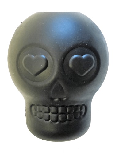 Magnum Sugar Skull Ultra-Durable Chew Toy & Treat Dispenser - Black - LARGE BLACK SKULL