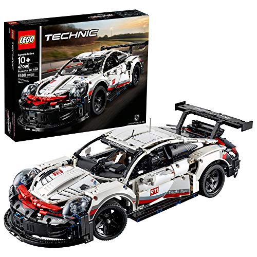 LEGO Technic Porsche 911 RSR Race Car Model Building Kit 42096, Advanced Replica, Exclusive Collectible Set, Gift for Kids, Boys & Girls - Frustration Free Packaging