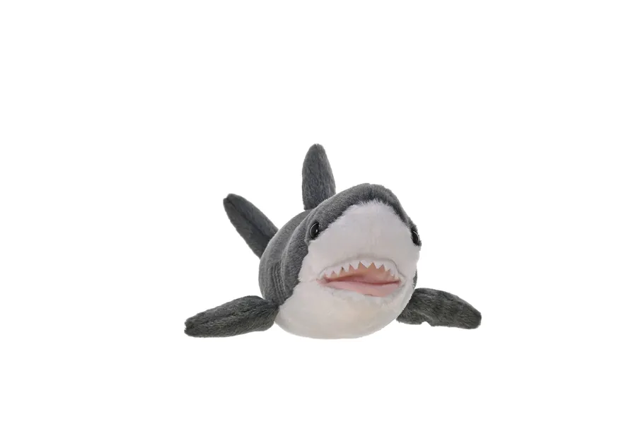 Wild Republic Great White Shark Plush, Stuffed Animal, Plush Toy, Gifts for Kids, Cuddlekins 13 inches