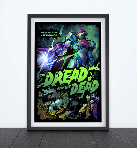 DREAD and THE DEAD Video Game Poster, Video Game Art, Gamer Room Decor, Gaming Prints, Wall Art