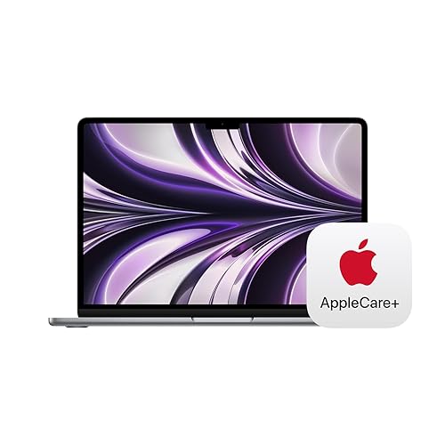 Apple 2022 MacBook Air Laptop with M2 chip: Built for Apple Intelligence, 13.6-inch Liquid Retina Display, 16GB RAM, 256GB SSD Storage; Space Gray with AppleCare+ (3 Years) - 16GB Unified Memory, 256GB SSD Storage - Space Gray - with AppleCare+ (3 Years)