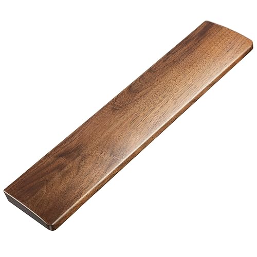 Faluber Wooden Wrist Rest -Compact -Walnut Wood -Mechanical Gaming Keyboard Ergonomic Palm Rest -11.8 Inches/20mm Thick (Small, Walnut Wood) - Small - Compact - Walnut