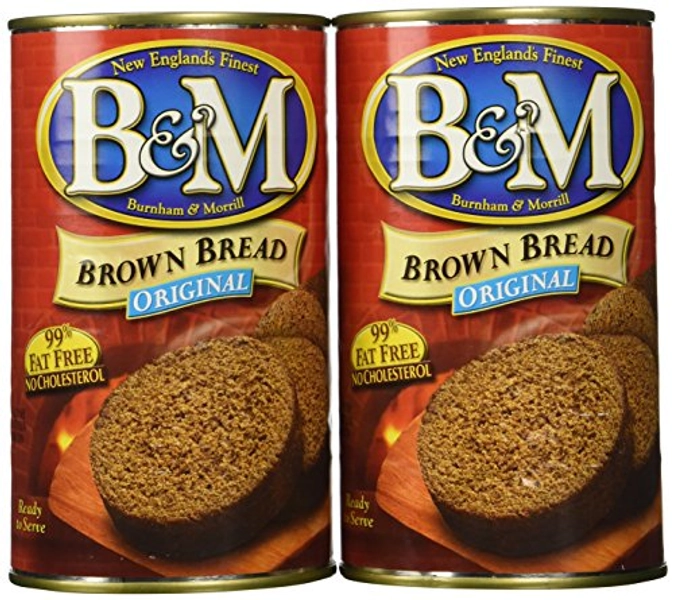 B & M Bread Brown Plain Pack of 2, Net WT 16 0z (1 LB) 453g - 1 Pound (Pack of 2)