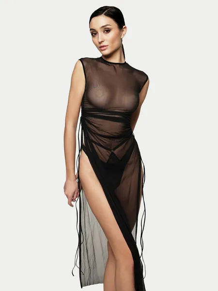 Mesh dress, Sheer dress, Lolita dress, Party dress, Sexy dress, Erotic lingerie dress, Club dress, Black dress, BDSM clothing, BDSM lingerie