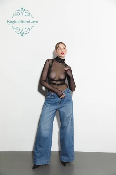 Chest harness for women leather, Belt with shoulder straps, Chest harness belt, Suspender harness leather,Waist harness belt,Fashion harness