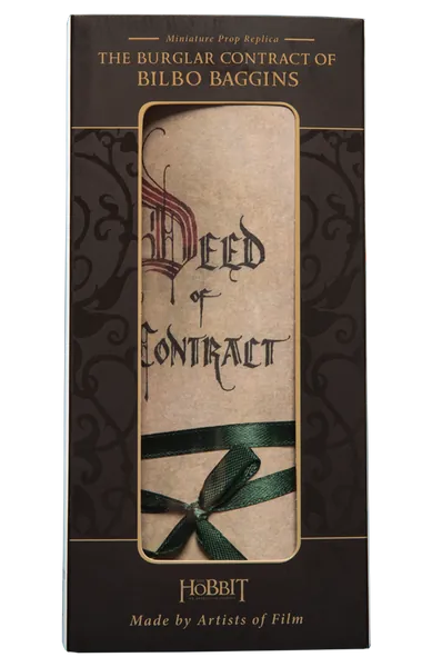 THE BURGLAR CONTRACT OF BILBO BAGGINS