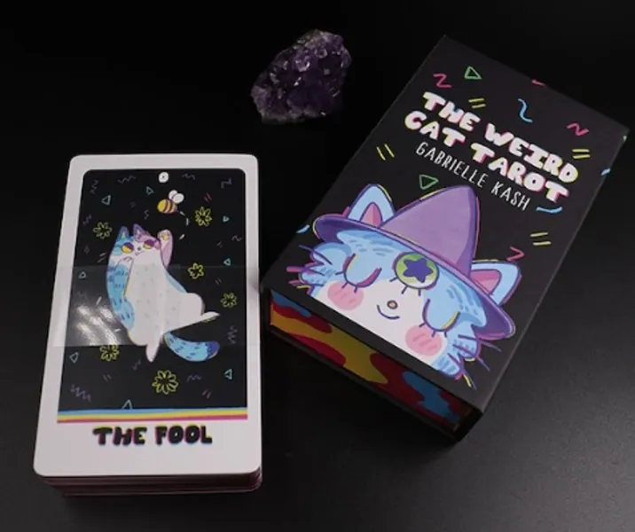 The Weird Cat Tarot Deck and Guidebook | Etsy