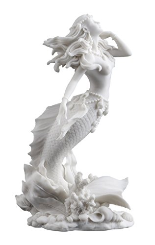 Beautiful Mermaid Rising from Sea Statue Sculpture Figurine