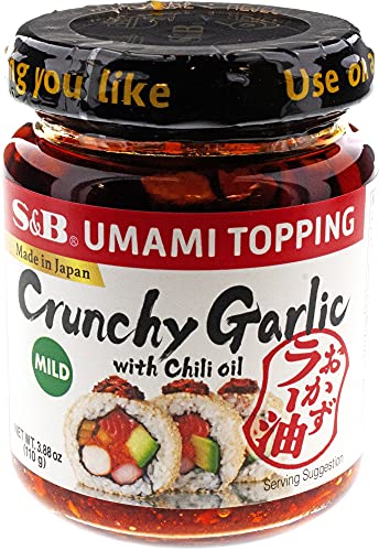 S&B Chili Oil with Crunchy Garlic, 3.9 Ounce - .2 pack