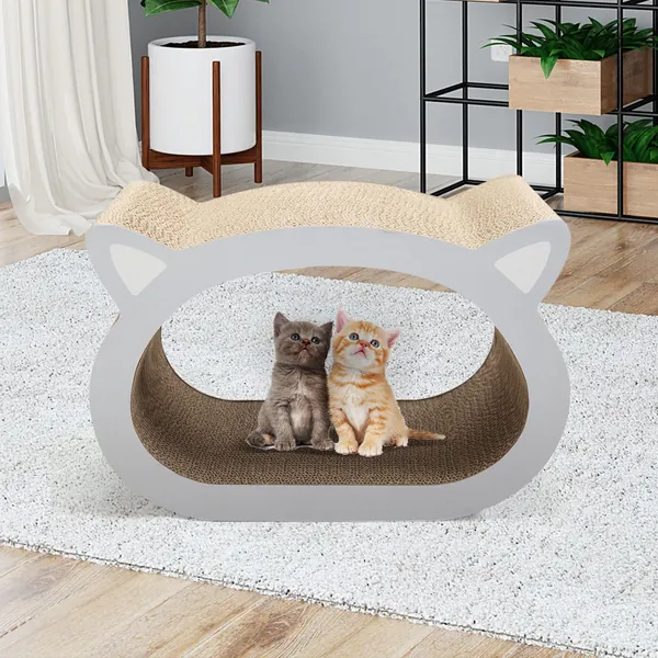 Cat-head Cat Scratcher and Lounge, Protects Furniture