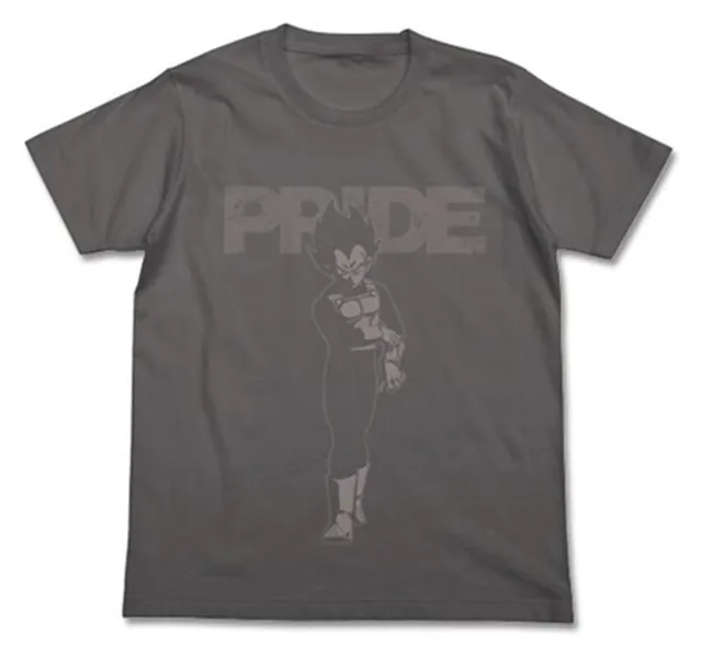 Dragon Ball Vegeta's Pride - Character Cotton Gray T-shirt Cospa [In Stock, Ship Today] - XL / In Stock