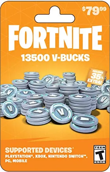 Fortnite V-Bucks Gift Card (redeem at Fortnite.com/vbuckscard)