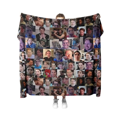 Lament Configuration Jerma Collage Throw Blanket for Women Men Girls Boys Couch Sofa Bed 60" x 50" (150cm x 130cm)