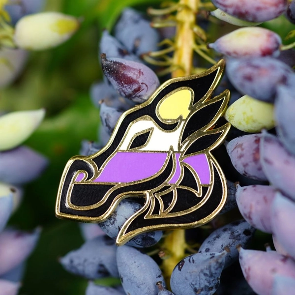 Dragon Pin - Non-Binary Pride