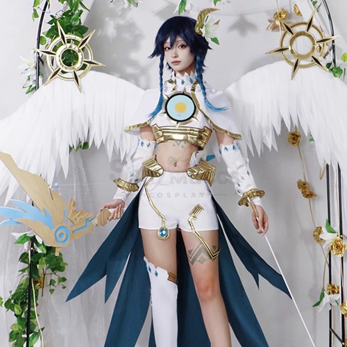 【In Stock】Game Genshin Impact Cosplay Barbatos Cosplay Costume Plus Size - S