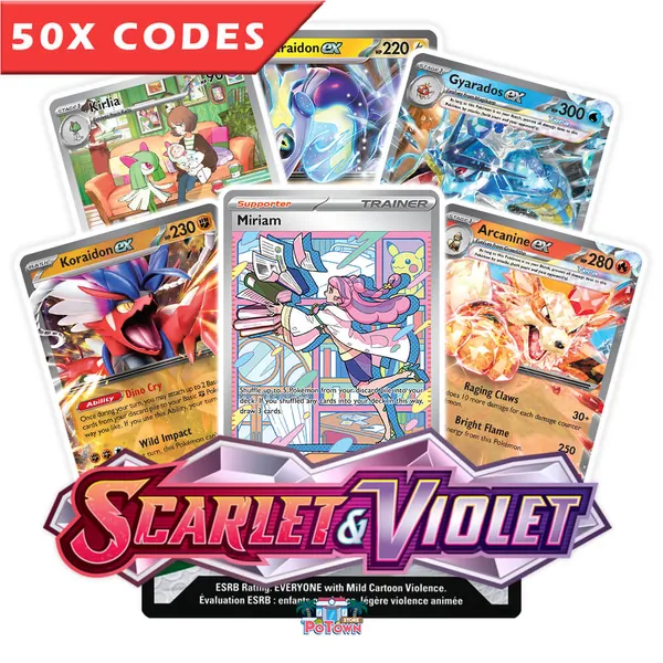 Scarlet & Violet 50x - Pokemon TCGL Codes