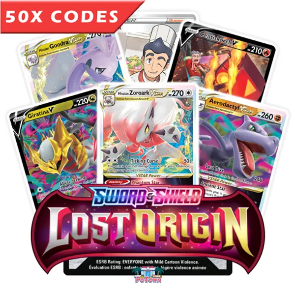Bulk Lost Origin 50x - Pokemon TCG Live Codes