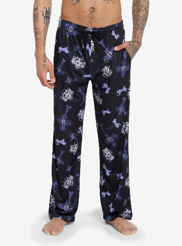 Ghost Icons Allover Print Pajama Pants