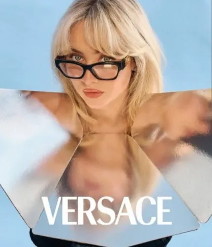 Versace Medusa Biggie Cat-Eye Glasses - Black frames