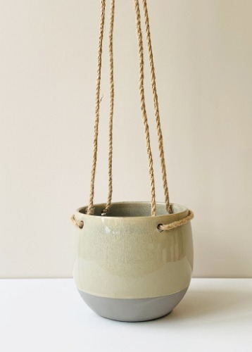 Rhonda Ceramic Hanging Planter for dangely boi
