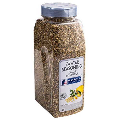 McCormick Culinary Za'atar Seasoning, 12.5 oz - One 12.5 Ounce Container of Zaatar Seasoning Blend, Adds Middle Eastern Flavor to Beef, Chicken, Lamb, Hummus, Roasted Vegetables, and More - 12.5 Ounce (Pack of 1)