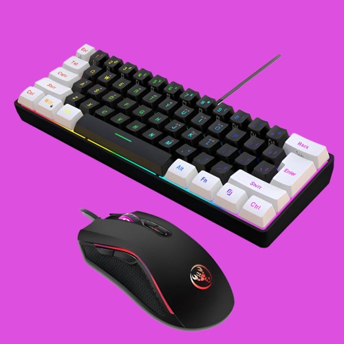 Dragon RGB Wired Keyboard and Mouse Set - Black