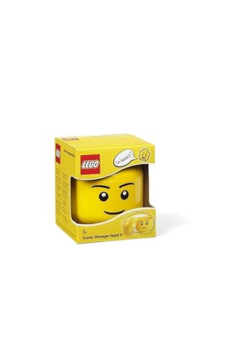 LEGO-4031 Storage Head S Boy, chico, color amarillo, Small (4031) - Chico - Amarillo