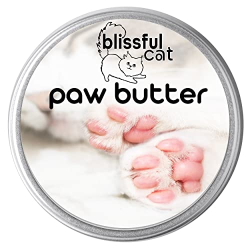The Blissful Cat Paw Butter, Moisturizer For Dry Paw Pads, Softens and Protects a Rough Paw, Versatile, Lick-Safe Cat Paw Balm, 2 oz. - 2-Ounce