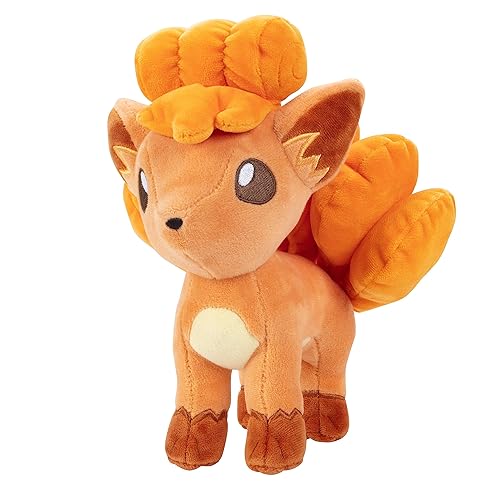 Pokemon Vulpix 8" Plush - Officially Licensed - Generation One Figure - Authentic Soft Stuffed Animal Toy - Valentine's Day & Easter Basket Stuffer Gift for Kids, Boys, Girls - 2+