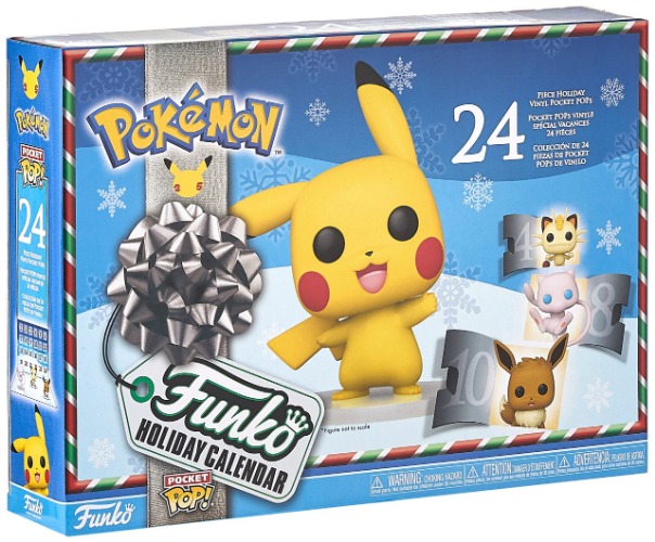 Funko 58457 Holiday Countdown Calendar: Pokémon 24 Pocketpops