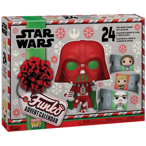 Funko POP Christmas Advent Calendar 2022: Star Wars With 24 Days of Surprise Pocket POP! Figurine Toys Ideal Holiday Xmas Surprise Gift for Girls,Boys & Kids 62090