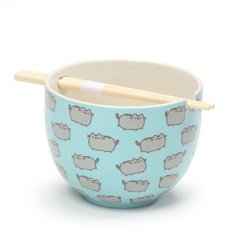 Pusheen by Our Name is Mud “Rice Bowl with Chopsticks” Stoneware Bowl