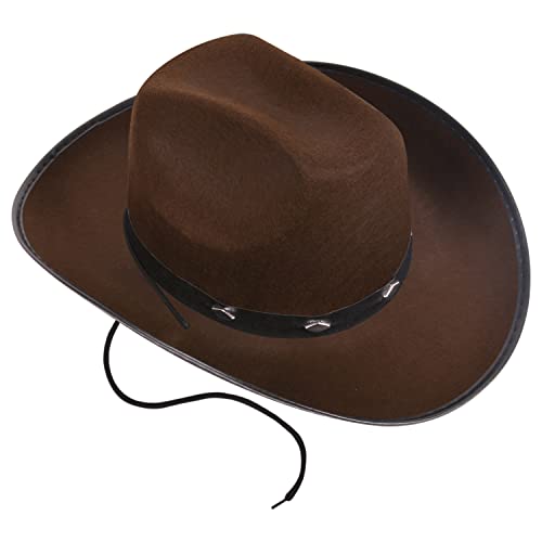 Kangaroo Brown Studded Cowboy Hat - Brown