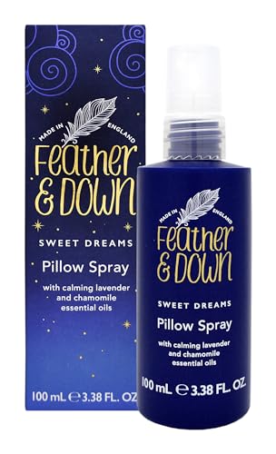 Feather & Down Sweet Dream Pillow Spray (100ml) - With Calming Lavender & Chamomile Essential Oils. Encouraging Calm, Tranquility & a Restful Night's Sleep.