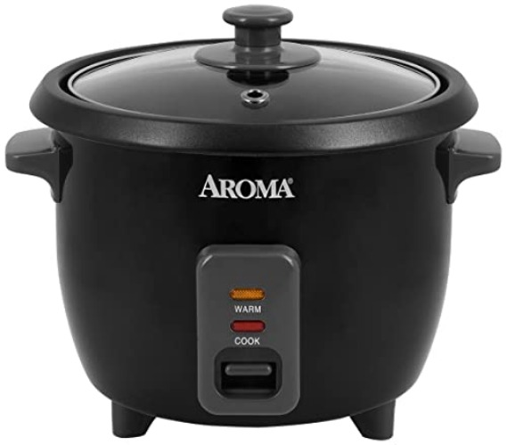 Aroma Housewares 1.5Qt. Rice & Grain Cooker (ARC-363NGB),Black,6-Cup Cooked / 3-Cup Uncooked - Cooker