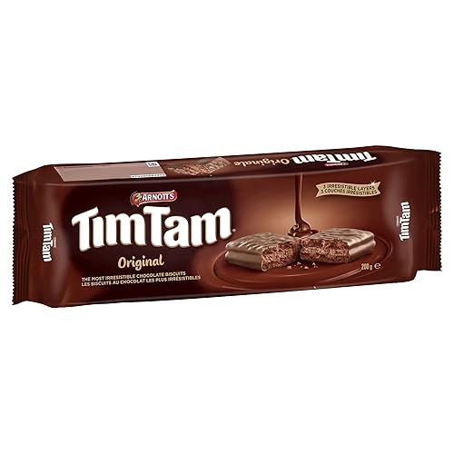 Arnott's Tim Tam Chocolate Biscuits, 200 Grams/7.05 Ounce, Original - Chocolate - 7.05 Ounce (Pack of 1)
