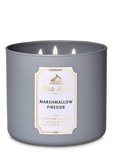 White Barn Marshmallow Fireside Candle ~ 3 Wick Jar from Bath and Body