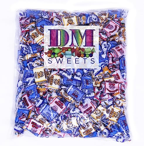 Albert's Fruit Chews - 2 lbs of Strawberry Banana Blue Raspberry Individually Twist Wrapped Taffy Candy