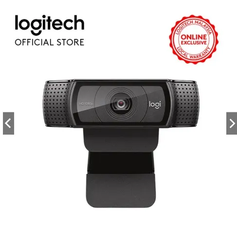 Logitech C920 HD Pro Webcam, Full HD 1080p/30fps
