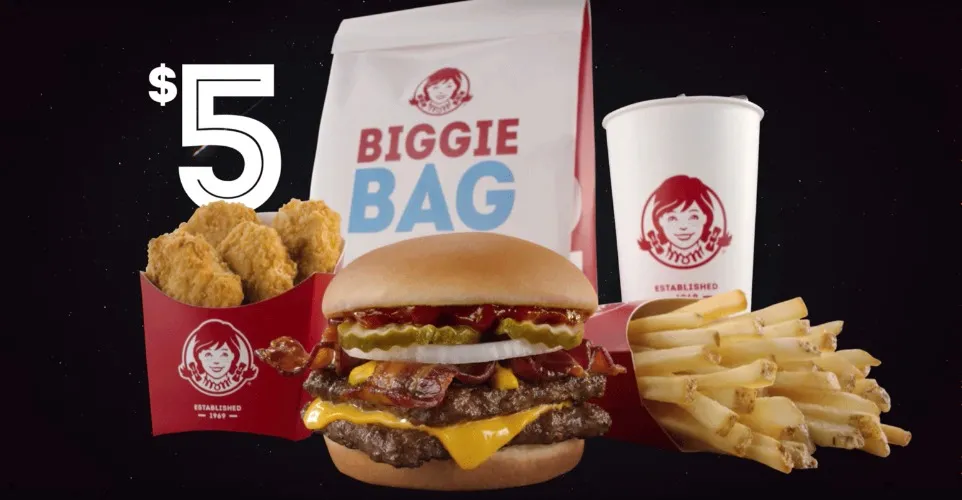 WENDY'S $5 BIGGIE BAG