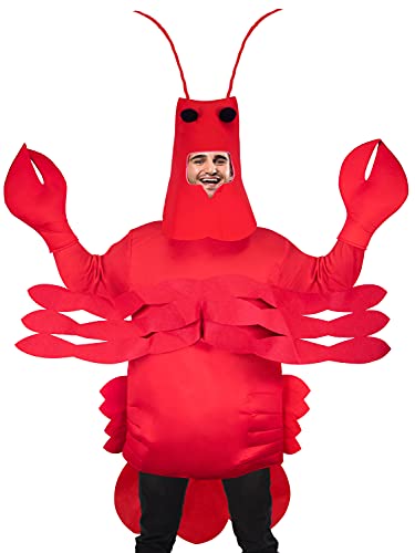 amscan 9908850 Adult Lobster Man Fancy Dress Novelty Costume (Standard)
