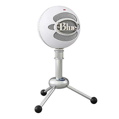 Logitech for Creators Blue Snowball iCE USB Microphone for Gaming, Streaming, Podcasting, Twitch, YouTube, Discord, Recording for PC and Mac, Plug & Play-Black - Microphone - Whiteout
