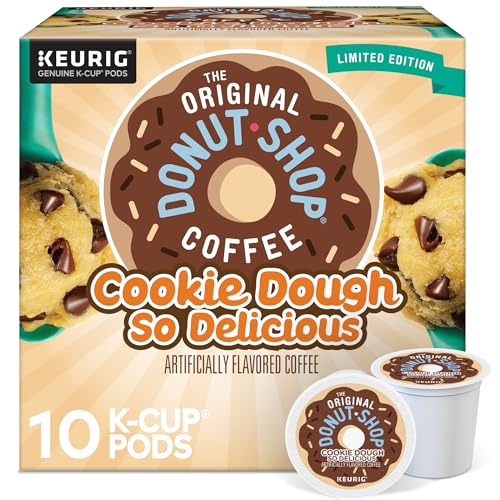 The Original Donut Shop Cookie Dough So Delicious Coffee, Single-Serve Keurig K-Cup Pods, 60 Count - Cookie Dough So Delicious - 60 Count (Pack of 1)