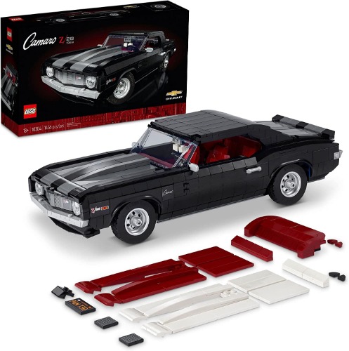 LEGO Icons Chevrolet Camaro Z28 10304, Customizable Classic Car Model Building Kit for Adults, Vintage American Muscle Vehicle Gift Idea - Frustration-Free Packaging