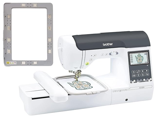 Brother SE2000 Computerized Sewing and Embroidery Machine with WLAN and 4"x7" Magnetic Embroidery Hoop Frame - SE2000 + Frame